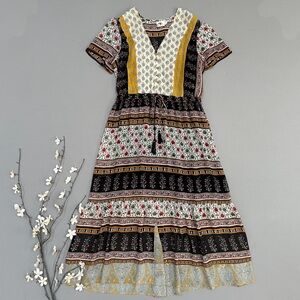 ANTHROPOLIGE OS One September  Provencal dress, M.